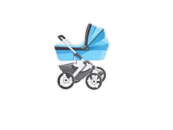 Blue Baby Stroller