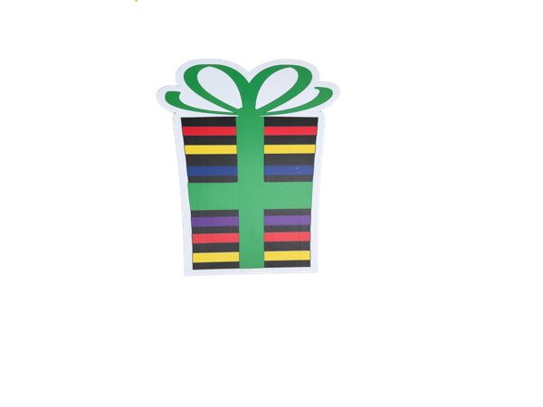 Colorful Striped Gift Box