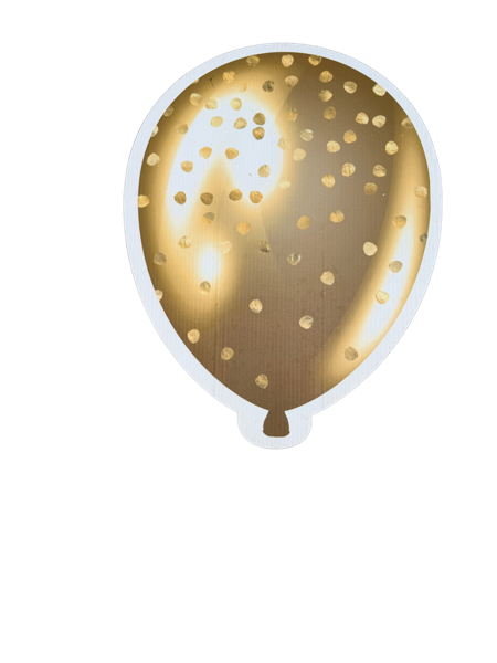 Gold Confetti Balloon