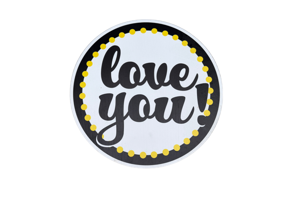 Love You! Marquee Circle