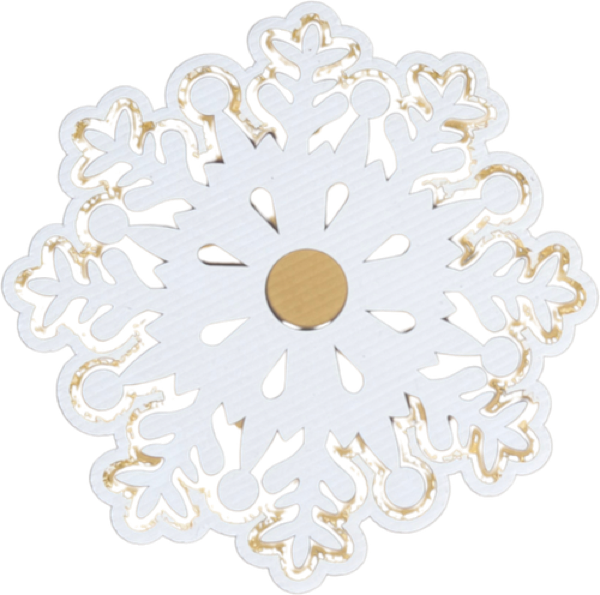 Ornate Gold Snowflake