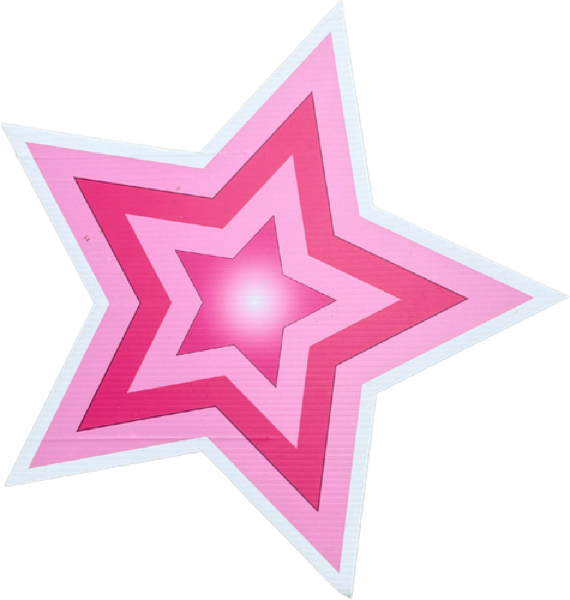 Pink Glowing Star