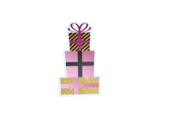 Pink & Gold Stacked Gifts