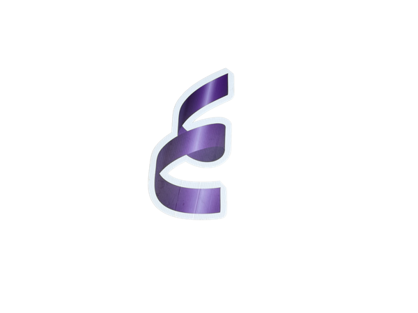 Purple Metallic Swirl Ribbon