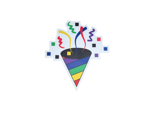 Rainbow Confetti Popper