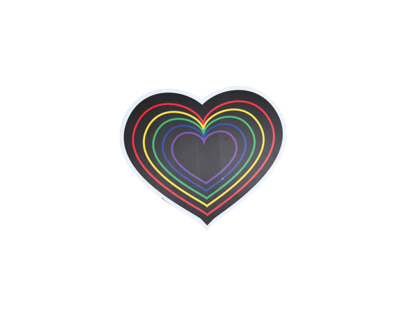 Rainbow Layered Heart