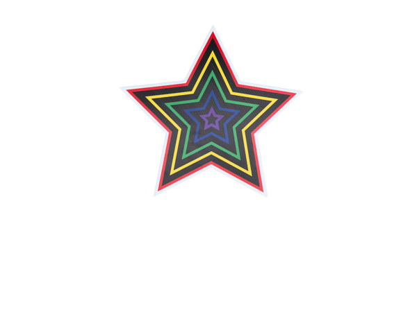 Rainbow Layered Star