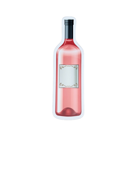 Rosé Wine Bottle
