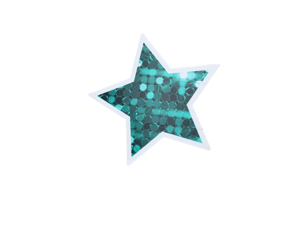 Teal Sequin Star